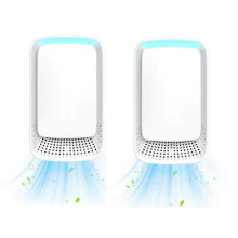 (EU Plug 2PCS) Quiet Plug-in Air Purifier for Home Negative Ionizer Technology for Bedroom Pet Kitchen Office