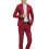 (Wine Red,2XL)Mens Formal Suit Blazer Jacket + Trousers Sets 1