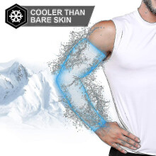 (Black White)2 Pairs Sun Uv Cooling Arm Sleeves For Men Women, Upf 50