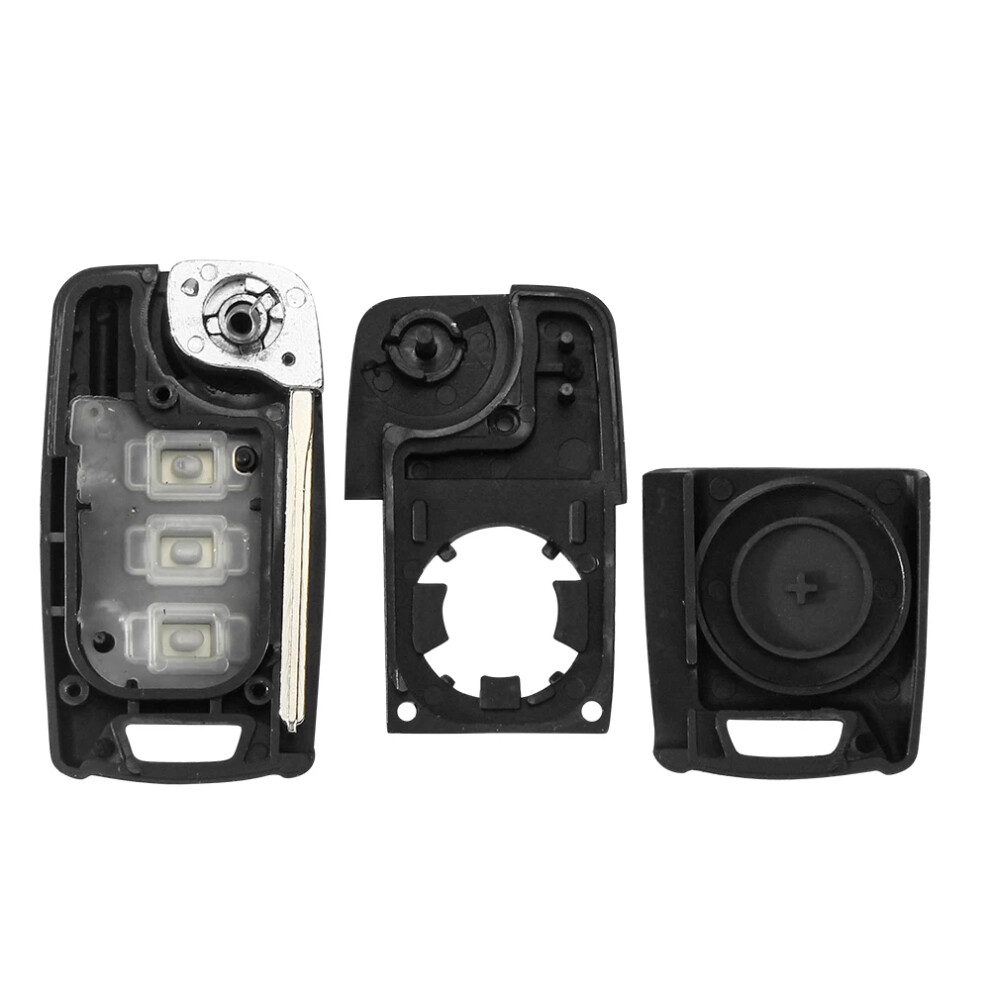 Modified Smart Folding Flip Remote Car Key Shell Case For Ssangyong Korando Actyon C200 2016 2017 Fob 3 Buttons 6935161693409