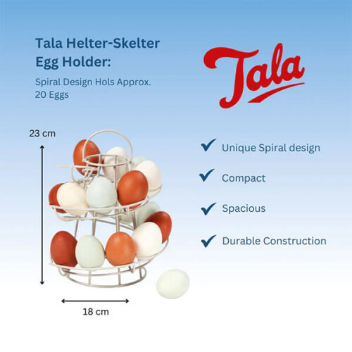 Tala Cream Helter Skelter 20cm Egg Holder 1