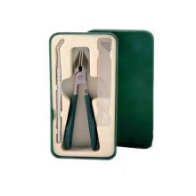 (Green) Wide Jaw Opening Anti-Splash Slanted Clipper,Slanted Nail Clippers No Splash