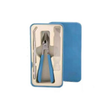 (Blue) Wide Jaw Opening Anti-Splash Slanted Clipper,Slanted Nail Clippers No Splash