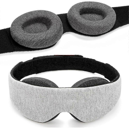 Manta Sleep Mask with  Light Blocking And Zero Intraocular Pressure Comfortable And Adjustable Perfect for Sleeping