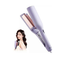 (Purple UK Plug) New Curluxe French Curls Iron,Curluxe Create French Curls Effortlessly Curling Irons 32mm