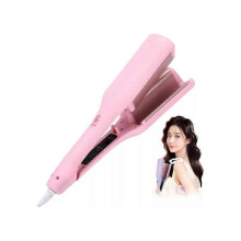 (Pink EU Plug) New Curluxe French Curls Iron,Curluxe Create French Curls Effortlessly Curling Irons 32mm