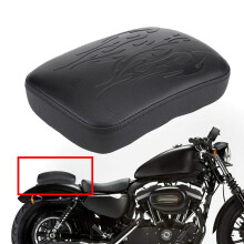 Motorcycle Suction Cup Passenger Seat for Bobber Chopper - Black, 26*18cm