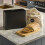 Cooks Professional Cooks Professional Bread Bin, Linen Bag and Bamboo Board Set | Black 2