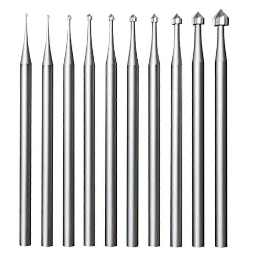 Forets sertissage bijoux 10pcs tige 3/32" lapidairerie