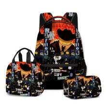 3pcs Roblox Schoolbag Lunch Bag Pencil Case Set Backpack Kids Education Gift