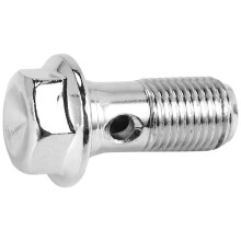 2 vis banjo de frein en acier inoxydable pour moto M10 x 1,0 mm, maître-cylindre d'étrier de frein