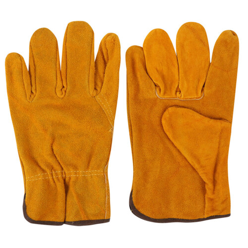 Protective Cowhide Leather Work Gloves for Heat Resistance Driver & Welding 1