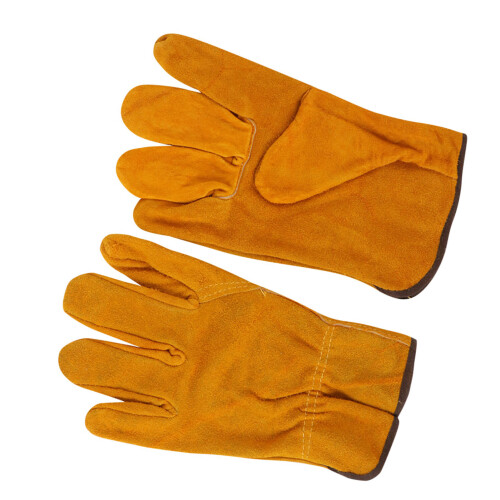 Protective Cowhide Leather Work Gloves for Heat Resistance Driver & Welding
