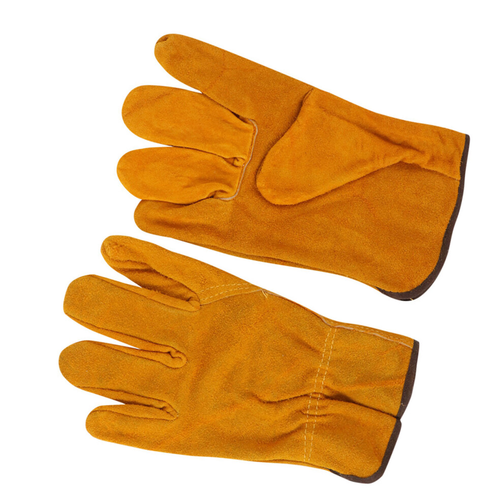 Protective Cowhide Leather Work Gloves For Heat Resistance Driver & Welding 5011393602875