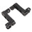 360 Adjustable Motorcycle Foot Peg Highway Bracket Rugged Black Touring 16