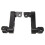 360 Adjustable Motorcycle Foot Peg Highway Bracket Rugged Black Touring 13