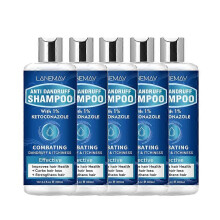 (5PCS)1-5x Anti-Dandruff Shampoo with 1% Ketoconazole, Fresh Scent,300ml