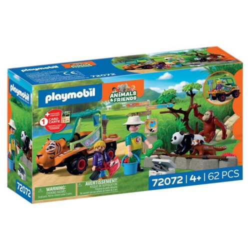 PLAYMOBIL Playmobil 72072 Zoo: Custode dello zoo e veicolo