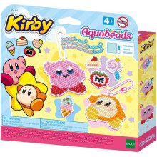 Der Schlüsselanhänger-Set - AQUABEADS - Kirby - Perlen in verschiedenen Farben - Ab 4 Jahren