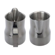450ML Edelstahl-Milchkännchen Schwarz Tropffrei Kaffee-Schaumkännchen