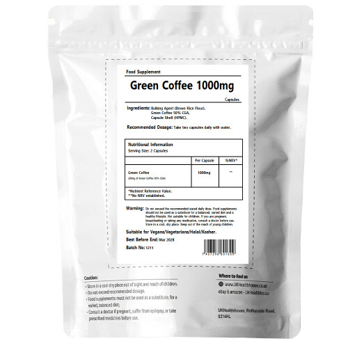 (180) Green Coffee Bean Extract 1000mg Capsule 1