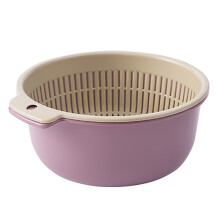 Double Layer Plastic Kitchen Colander Set 20x9x24cm for Fruits & Vegetables