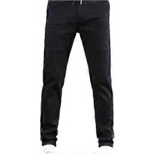 (S,Black)Mencomfy Multipants - High Stretch Multi-Pocket Durable Cargo Pants Lightweight