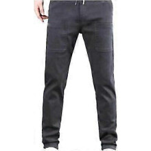 (5XL,Dark Grey)Mencomfy Multipants - High Stretch Multi-Pocket Durable Cargo Pants Lightweight