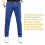 (L,Blue)Mencomfy Multipants - High Stretch Multi-Pocket Durable Cargo Pants Lightweight 1