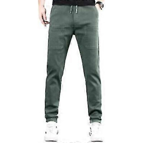(2XL,Green)Mencomfy Multipants - High Stretch Multi-Pocket Durable Cargo Pants Lightweight