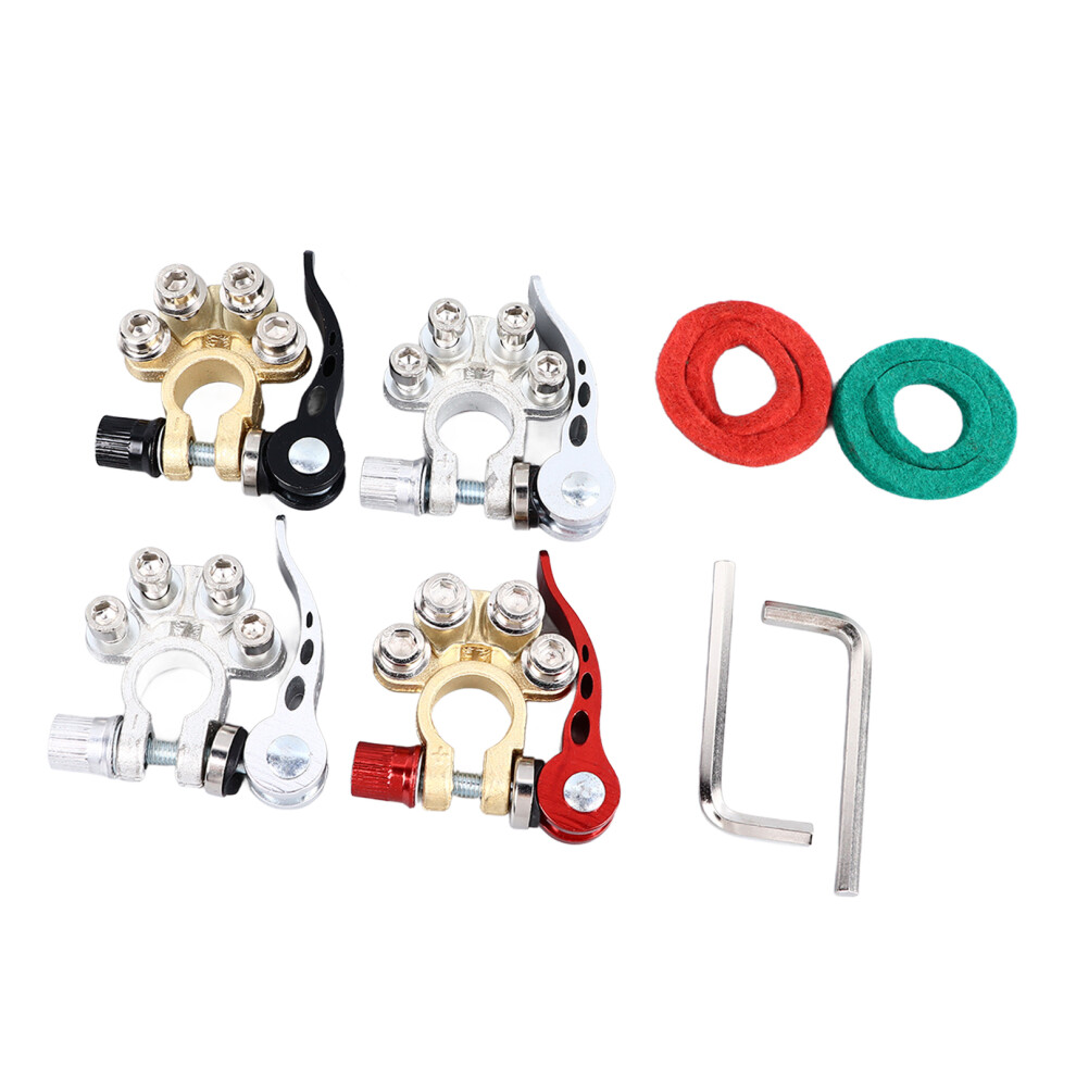 Copper Battery Terminal Connector Kit With Quick Release For Cars 5061388534551