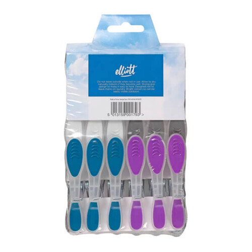 Elliotts Extra Strong Soft Grip Wave Pegs 24 Pack 1