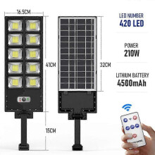 (10 Grids, Light bowl model) Sakerplus Solar Street Lights, Solar Lights Outdoor Waterproof