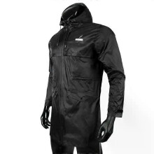 (XXL, Black) Foldable -length Raincoat Mountaineering Sports And Entertainment Does Not Take Up Space Fishing Raincoat Adult Reusable Ride