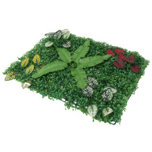 Pannello di Parete in Erba Artificiale - Sfondo Verde 60x40cm per Decorazioni da Interno ed Esterno