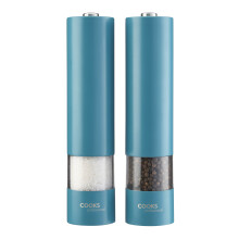 Cooks Professional Electric Salt and Pepper Mill Set | Teal