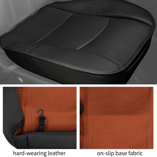 Full Surround Front Seat Cover Black 52x54 cm