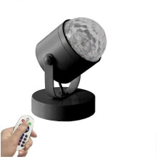 (BLACK AND REMOTE) Velosphere Lamp, 3D Holographic Water Ripple Romantic Atmosphere Lamp