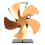 5 Blade Heat Powered Stove Fan, Gold, 0.74kg 16