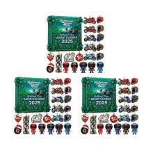 (3PCS) 1-3x Motorcycle Advent Calendar 2025 - 24 Days Christmas Countdown Gift, Fun Gift for Motorcycle Lovers & Riders