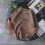 (L,Gray)Men Winter Thick Chunky Knit Long Sleeve Sweater Vintage Elbow Patch Faux Wool Pullover Top Solid Ca 3