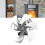 6-Blades Stove Fan On Chimney 27.8oz Silver 15