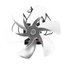 6-Blades Stove Fan On Chimney 27.8oz Silver