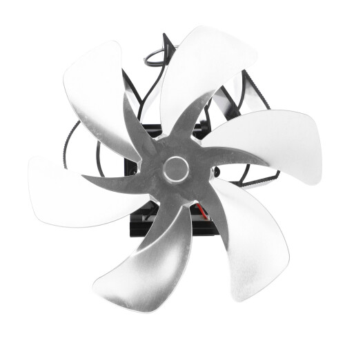 6-Blades Stove Fan On Chimney 27.8oz Silver