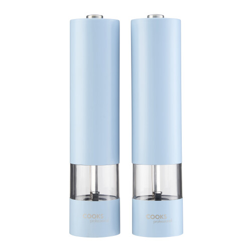 Cooks Professional Cooks Professional Electric Salt and Pepper Mill Set | Blue 2