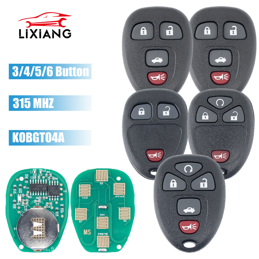 For Chevrolet Captiva Hhr Uplander Pontiac Montana Sv6 Saturn Relay Buick Terraza Remote Car Key Kobgt04a 315Mhz 6935161691672