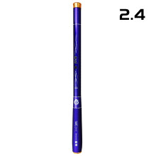 (2.4) Folded 43cm Fishing Rod Comfortable Grip Fishing Rod for Freshwater Saltwater