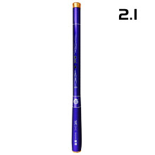 (2.1) Folded 43cm Fishing Rod Comfortable Grip Fishing Rod for Freshwater Saltwater