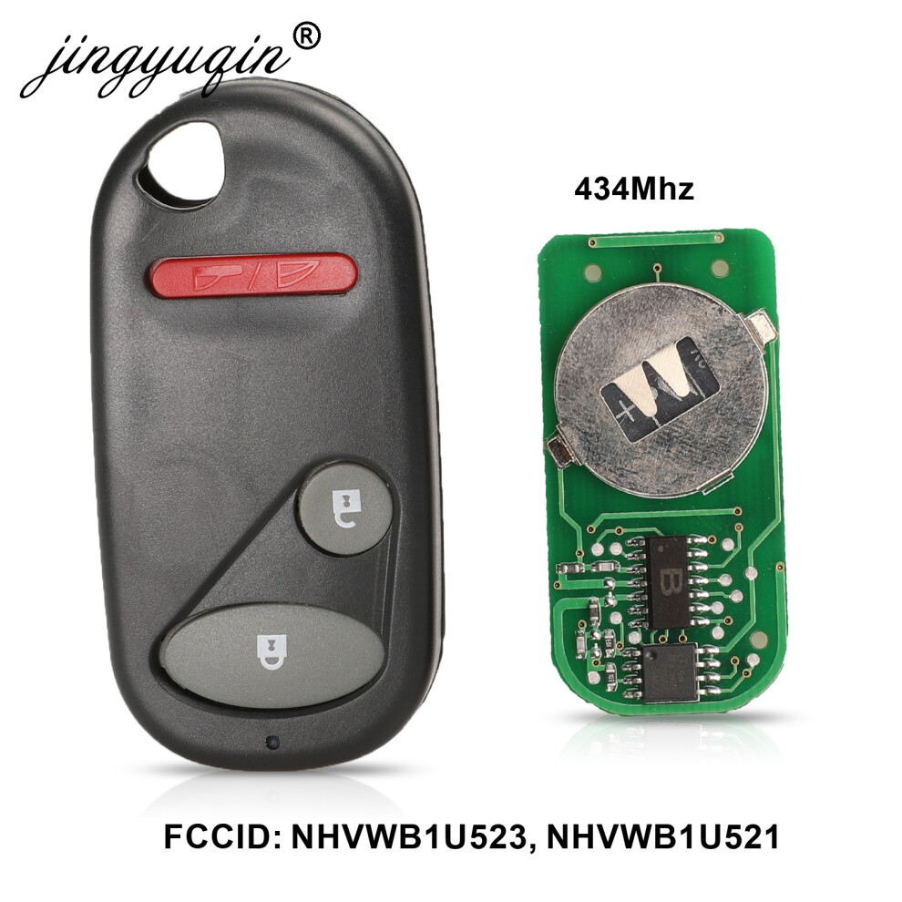 2 1Buttons Keyless Entry Remote Key For Honda Nhvwb1u521 433Mhz For Civic 2001 -2005 Nhvwb1u523 Key 6935161676372