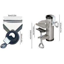 (B) Heavy Umbrella Clamp Durable Long Lasting Wear Resistant Anti-Rust Easy Operation for Beach Courtyard Balcony